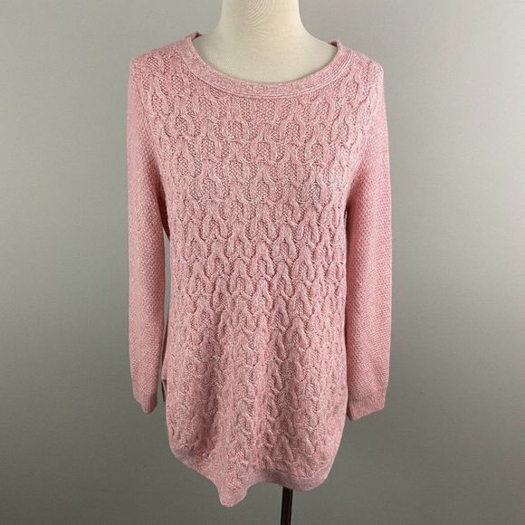 🌿4/$35🌿ALIA Pink‎ Crew Neck Sweater - Picture 2 of 8